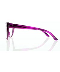 Cat Eye Women Magnification Stylish Vintage Cat Eye Tortoise Reading Glasses Readers - Purple - CB184ALN90Q $7.48