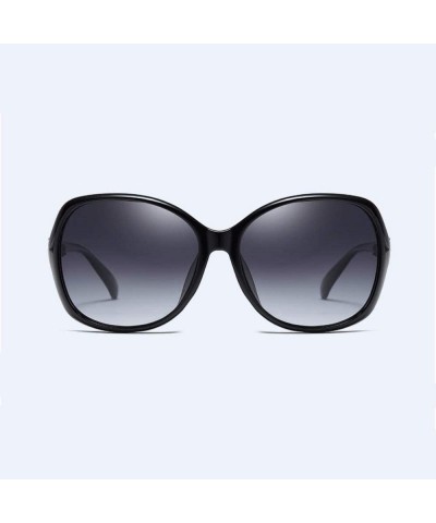 Oversized Polarized sunglasses Polarized driving women's sunglasses UV protection - Black - CQ18Q0H4I3W $23.98