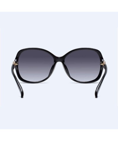 Oversized Polarized sunglasses Polarized driving women's sunglasses UV protection - Black - CQ18Q0H4I3W $23.98