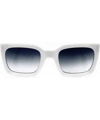 Round 8183 Premium Oversize XL Mod Pop Classic Candy Funky Designer Retro Vintage Women Men Fashion Sunglasses - White - CQ18...