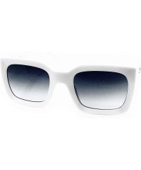 Round 8183 Premium Oversize XL Mod Pop Classic Candy Funky Designer Retro Vintage Women Men Fashion Sunglasses - White - CQ18...