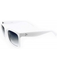 Round 8183 Premium Oversize XL Mod Pop Classic Candy Funky Designer Retro Vintage Women Men Fashion Sunglasses - White - CQ18...