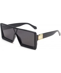 Square Man Women Square Sunglasses Glasses Shades Vintage Retro Sunglasses for Prescription Glasses Eyeglasses - Black - CG19...