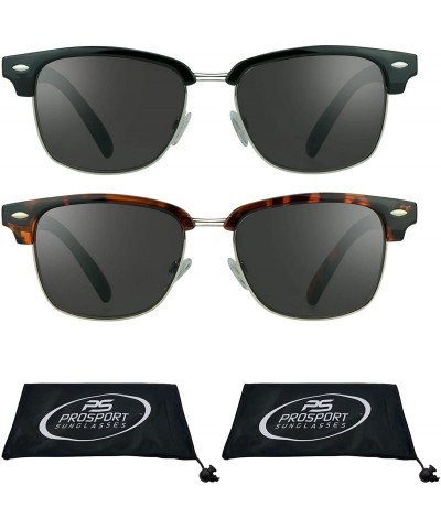 Wayfarer Classic Reading Sunglasses with Round Horn Rimmed Plastic Frame for Men & Women - Not Bifocal - CM180WW2NIM $49.62