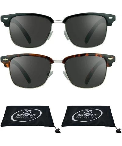 Wayfarer Classic Reading Sunglasses with Round Horn Rimmed Plastic Frame for Men & Women - Not Bifocal - CM180WW2NIM $51.63