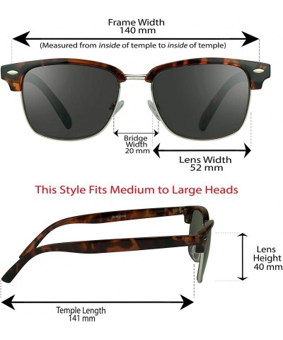 Wayfarer Classic Reading Sunglasses with Round Horn Rimmed Plastic Frame for Men & Women - Not Bifocal - CM180WW2NIM $21.46
