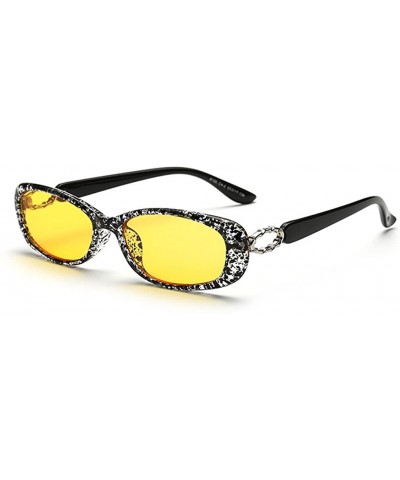 Goggle Womens Fashion Cute Oval Anti-Blue Light Radiation Protection Night Vision Small Driving Sunglasses - C2 - CG12NRVRBFL...
