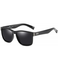 Sport Polarized Sunglasses cycling sunglasses Mirrored - Black - C718UKYGDYA $28.11