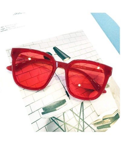 Square Women Oversize Sunglasses Vintage Men Fashion Brand Designer Square Sun Glasses UV400 Eyewear - C06 - CD18W0MT3OH $49.55