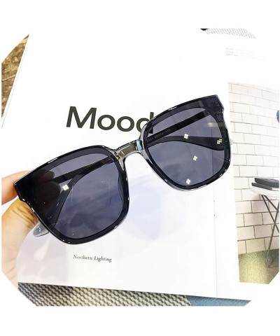 Square Women Oversize Sunglasses Vintage Men Fashion Brand Designer Square Sun Glasses UV400 Eyewear - C06 - CD18W0MT3OH $27.75