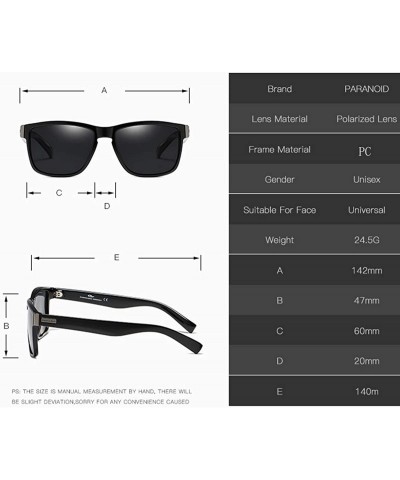 Sport Polarized Sunglasses cycling sunglasses Mirrored - Black - C718UKYGDYA $11.68