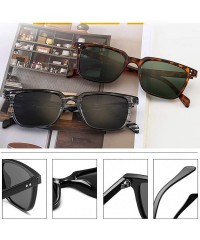 Rectangular Iron Man Tony Stark Sunglasses Square For Men Leopard Sunglass Women Classic Downey sunglasses - 4 - CX18ZE7KY9M ...