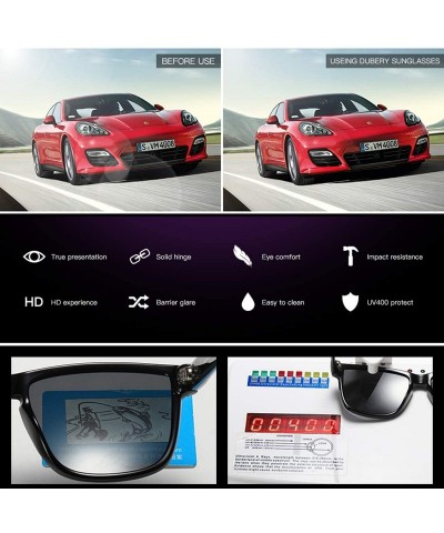 Sport Polarized Sunglasses cycling sunglasses Mirrored - Black - C718UKYGDYA $28.11
