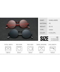Round Oversized Sunglasses Designer Frameless Glasses - Black - CM18S5MTL5S $19.46