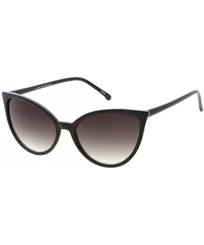 Cat Eye Women's Nora 55mm Retro Cat Eye Sunglasses - Black - CY18DOESWTD $31.83