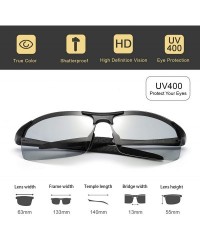 Sport Sunglasses Photochromic Men with Polarized Lens Bike Glasses for Men- 100% UV Protection Sunglasses for Men - CV18M6DCX...