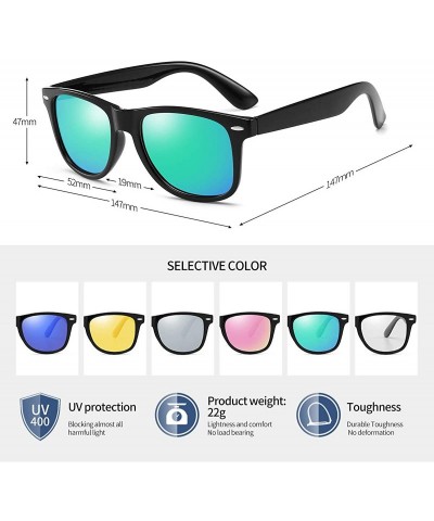 Sport Polarized Sunglasses For Men Women Retro TR90 Frame Square Shades Vintage BRAND DESIGNER Classic Sun Glasses - C5128LF2...