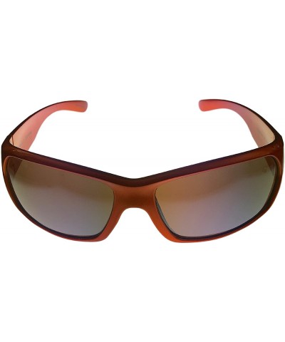 Rectangular Rectangle Orange Plastic Sunglass PE12 6 Orange - CQ11U4M9IFJ $18.38