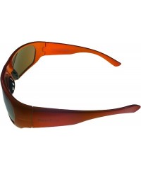 Rectangular Rectangle Orange Plastic Sunglass PE12 6 Orange - CQ11U4M9IFJ $18.38