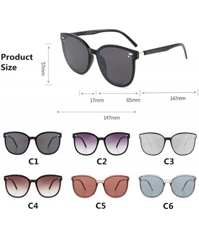 Aviator 2019 New Big Cat Eye Sunglasses Women Men Luxury Brand Designer Fashion C4 - C6 - CC18YZRAI7Z $11.93