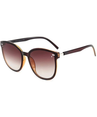 Aviator 2019 New Big Cat Eye Sunglasses Women Men Luxury Brand Designer Fashion C4 - C6 - CC18YZRAI7Z $11.93