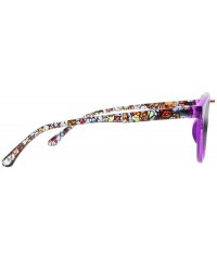 Oval Women Bohemian Style Sunglasses Bifocal Transition Photochromic Reader Reading Glasses - Purple - CE18I6SCS8H $20.42