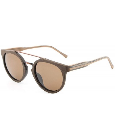 Square New Design Vintage Acetate Wood Sunglasses Men/Women - C62 - C0198AHXT3Q $35.77