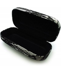Rectangular Diva Womens Lace Cover Hard Large Metal Clam Shell Box Sunglasses Case - White - CO11L5J7DNJ $11.91