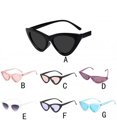Butterfly Retro Cat Eye Sunglasses - Sexy Unisex Vintage Eye Sunglasses Retro Eyewear Fashion Radiation Protection - Blue - C...