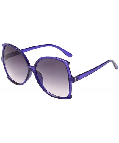 Square Outdoor Women Man Vintage Big Frame Irregular Shape Sunglasses Eyewear Retro Unisex - Multicolor-e - C118T954DL2 $12.67