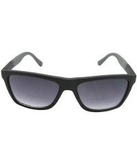 Wayfarer Big Vintage Retro Bifocal Sunglasses B116 - Flat Black Frame-gray Lenses - CN18D0S9IHY $16.37