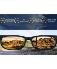 Sport Polarized Replacement Lenses for Dragon Fame Sunglasses - Multiple Options - Emerald Green Mirror - CC120X6T2AZ $26.45