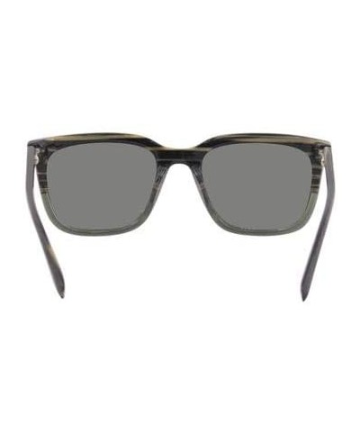 Square Plastic Frame Grey Mirror Lens Men's Sunglasses N6217S680925520309 - CM12MTWCT3J $33.96