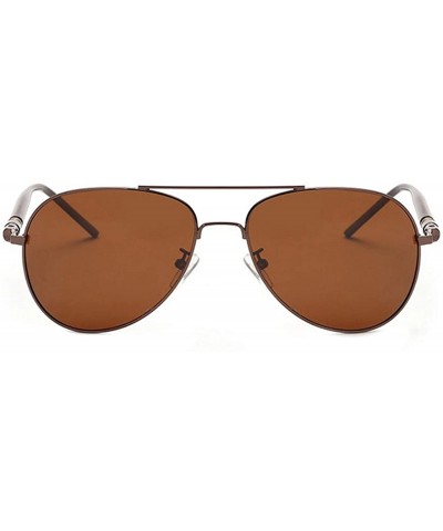 Aviator Polarized Sunglasses for Men Women-Classic Aviator Style-UV Protection 8084 - Brown - CY199UTIWON $7.73