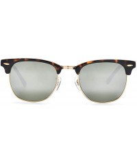 Square sunglasses for women men TR90 frame TAC and crystal glass lens sun glasses - Leopard Frame/Silver Lens - CC194REOGCK $...
