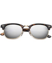 Square sunglasses for women men TR90 frame TAC and crystal glass lens sun glasses - Leopard Frame/Silver Lens - CC194REOGCK $...