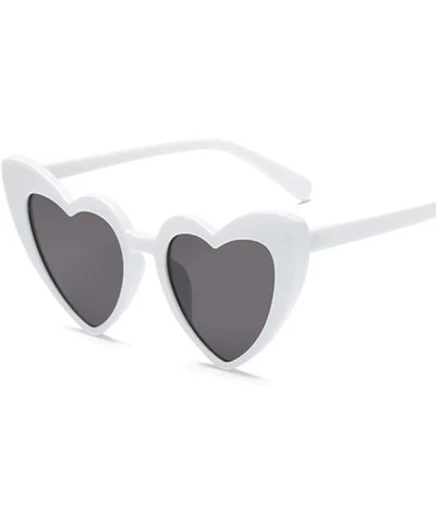 Cat Eye Vintage Sunglasses Fashion Shopping UV400 WhiteGray - CB190743N7W $30.18