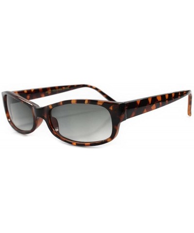 Rectangular Classic Vintage 80s Urban Indie Rectangle Sunglasses - Tortoise - C318ECENETA $14.07