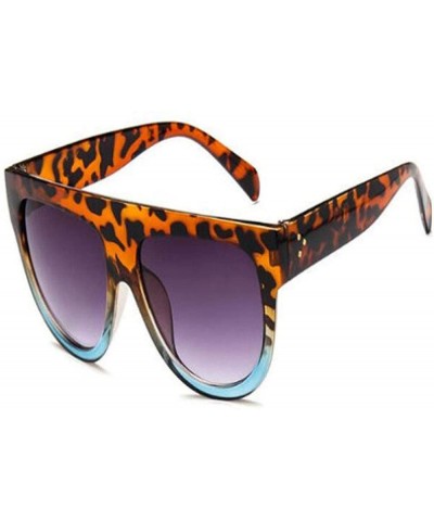 Aviator 2019 Fashion Sunglasses Women Flat Top Style Brand Design Vintage Sun Glasses 6 - 3 - CJ18YZRMDHG $9.37