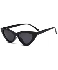 Cat Eye Sunglasses Triangle Vintage Ladies Glasses - C6clearbrown - C3199EI64IC $16.18