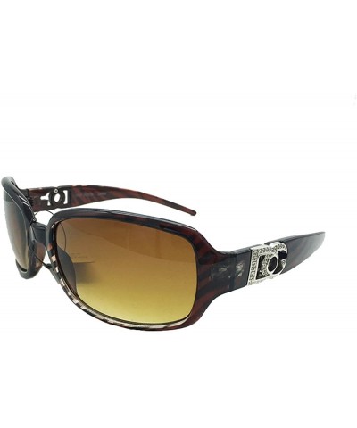 Rectangular Love DG Fahion Eyewear Womens maze pattern Designer Eyewear Shades Sunglasses - Dark Brown Zebra - CW18CU04ZOC $2...