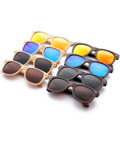 Oversized Polarized Sunglasses Replacement - Bamboo - CD182L6T8QM $27.30