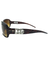Rectangular Love DG Fahion Eyewear Womens maze pattern Designer Eyewear Shades Sunglasses - Dark Brown Zebra - CW18CU04ZOC $1...