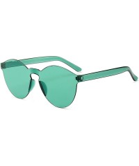 Oval New piece piece sunglasses - candy-colored ocean piece - male sunglasses - ladies fashion sunglasses-Translucent - CW198...