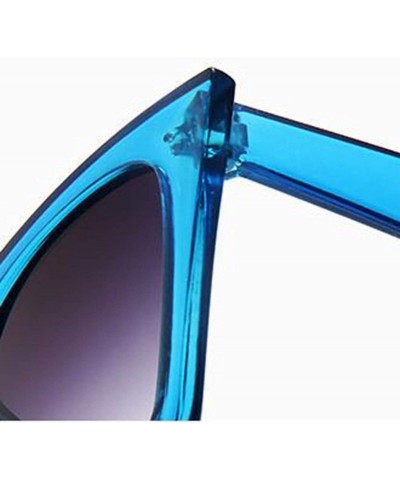 Oversized Plastic Vintage Luxury Sunglasses Women Candy Color Lens Glasses Classic Retro Outdoor Travel Lentes De Sol - C7198...
