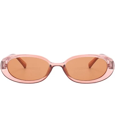 Oversized Polarized Sunglasses Fashion Glasses Protection - Brown - CA18TQXYGKC $27.57