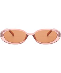 Oversized Polarized Sunglasses Fashion Glasses Protection - Brown - CA18TQXYGKC $14.16