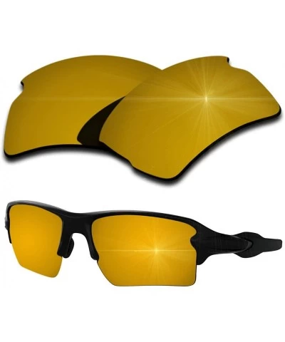 Sport Polarized Replacement Lenses Flak 2.0 XL Sunglasses - Multiple Colors - Bronze Gold Mirrored Coating - CO18DCK443D $23.07