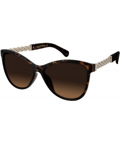 Cat Eye Women's 237SP Stylish Cat-Eye Sunglasses with Metal Roped Temple & 100% UV Protection - 58 mm - Tortoise - C3180Z47Q3...