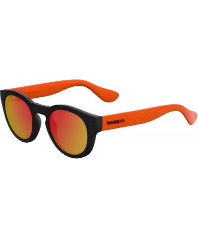 Round Trancoso Round Sunglasses - Blck Orng - C917Y4XOC8R $80.80